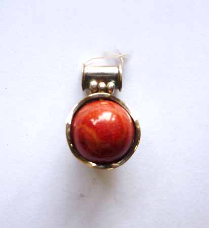Indonesian Red Coral beads for pendant