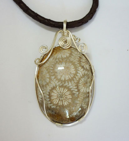 Fossil Coral Pendant
